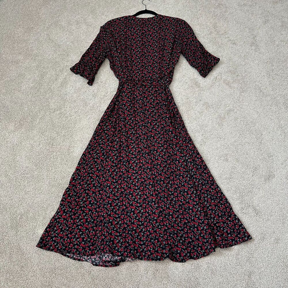 Reformation Judith Wrap Dress in Mabel Floral Print Size L/XL - Picture 6 of 8